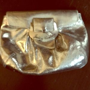 Silver evening bag